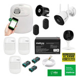 Kit Alarme Intelbras C/sensor De Presença E Câmeras Wi-fi