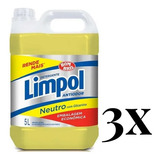 Kit C\3 Detergente Limpol 5 Litros Neutro Bombril Tipo Yp