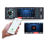 Multimídia Mp5 Bluetooth Rádio Fm Tela 4 Controle 1 Din