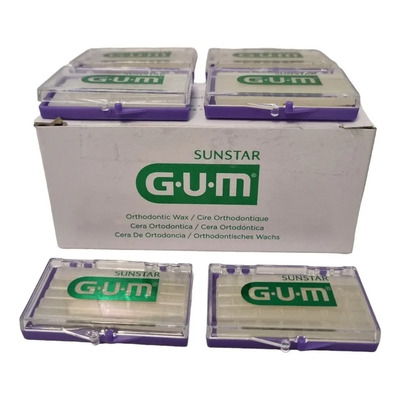 12 Estuches De Cera Para Ortho Brackets Gum Vitamina E Menta | Envío gratis