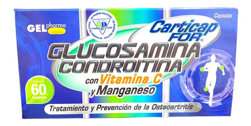 Carticap For / Glucosamina Y Condroitina C/60cáps Gelpharma