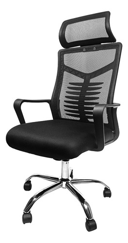 Silla De Oficina Ejecutiva Ergonómica Cabezal Giratoria Mesh