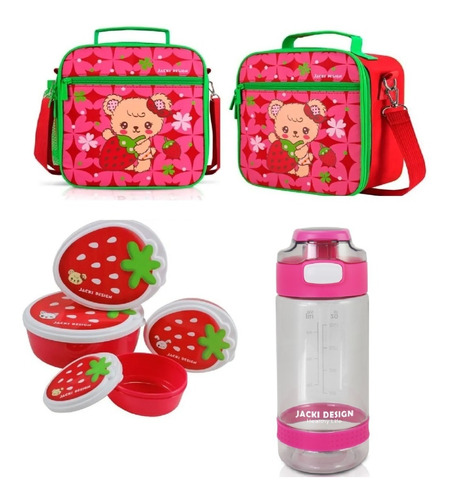 Kit Pote Lanche E Squeeze Infantil Menina 