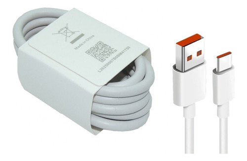 Cable Xiaomi Usb Tipo C Original Naranja 6a 