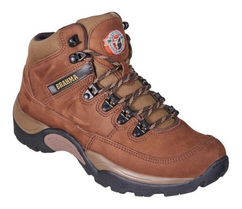 Botas Brahma Casual Para Hombre Ks1447 -cafe Cuero  