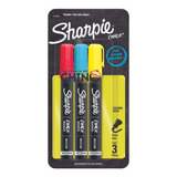 Marcador Sharpie Chalk Tiza Borrable P/ Pizarra Y Vidrio X3