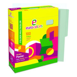 Folder Mapasa Multicolor Pu0035 Carta Verde Pastel Con 100pz
