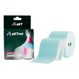 Bandagem Aktive Sport Tape Kinesiology - 5cmx5m Verde Água