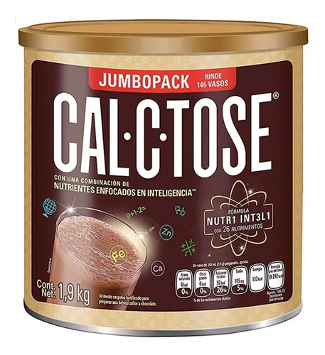 Cal-c-tose Bebida En Polvo Sabor Chocolate 1.9kg