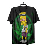 Camiseta Camisa Bart Homer Maconha  1277