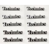 Set 10 Unid Emblema Logo Technics Adhesivo Para Parlantes