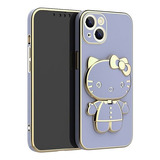 Funda Para iPhone 14 Pro Max Kitty 3d Con Espejo Soporte