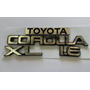 Kit De Emblemas Toyota Corolla Ao 86 Hasta 98 Cromados  Toyota Corolla