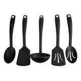 Set De Utensilios 5 Pz Nylon Negro Ekco 46323