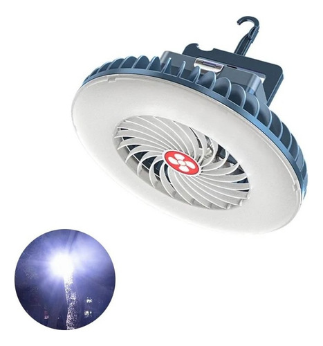 Ventilador De Campamento Portátil Led Mini Venti Linterna