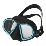 Visor Mascara Bonassi Athena Suave Apnea, Buceo O Pesca Color Negro/azul