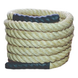 Corda Naval Crossfit Sisal Natural 38mm X 10 Mt. Escalada.