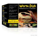Worm Dish Plato Alimento Reptiles Erizos Tenebrios Zophobas