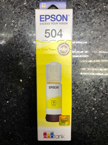 Tinta Original Epson 504 Yellow T504420 L4150/ L6161 70 Ml