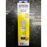 Tinta Original Epson 504 Yellow T504420 L4150/ L6161 70 Ml