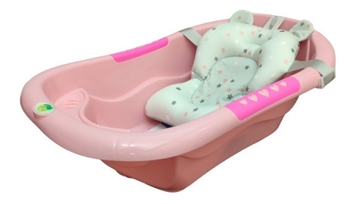 Bañera O Tina Para Bebe Con Cojín En Silicona Ergonomico