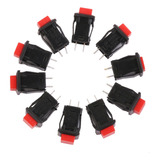 10pcs Coche Barco Interruptor Self-lock Dash Pulsadores