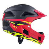 Casco Para Niños Ontrail Racer Negro Rojo S Bicicross Bmx