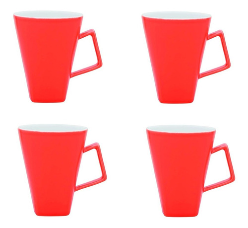 Set X4 Jarro Mug Quartier Taza 350 Ml Oxford Café Té Colores