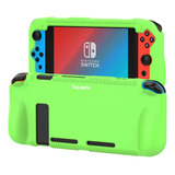 Funda Y Protector De Pantalla Para Nintendo Switch - Verde.