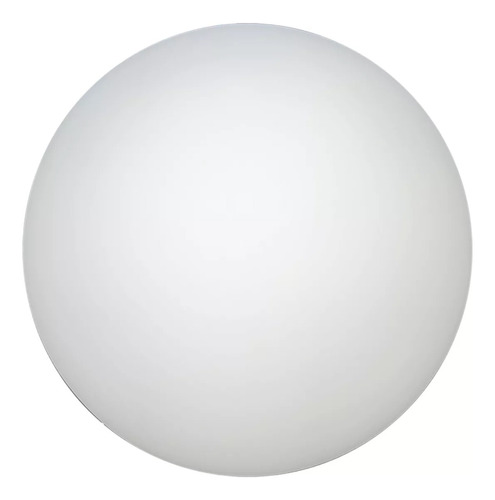 Vidro Globo Bola 12cm Diâmetro Branco Fosco Sem Colar