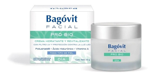 Bagovit Pro Bio Crema Facial De Dia Acido Hialuronico X 55 G
