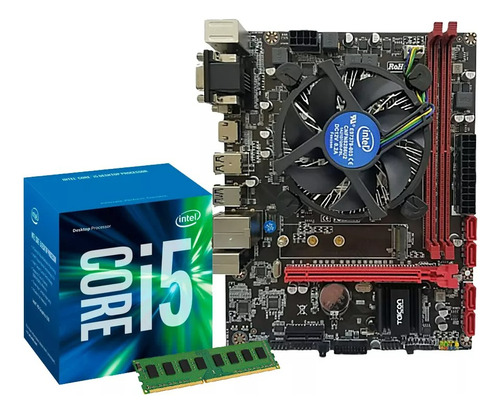Kit Intel I5 6500 + Placa Mãe Intel B250 + 16gb (2x8gb) Ddr4