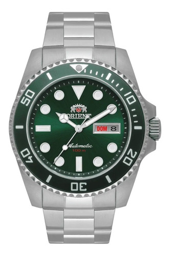 Relógio Orient Automático Mostrador Verde F49ss027 E1sx