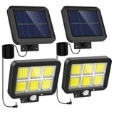 Lámpara Solar Recargable Luz Solar Jardín Exterior 120 Led.