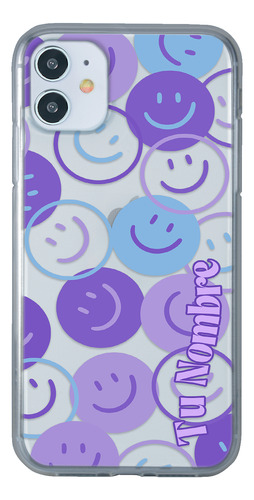 Funda Para iPhone Happy Faces Para Mujer Con Nombre