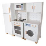 Cozinha Infantil Com Geladeira E Máquina De Lavar Branca