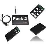 Pack 2 Cofre Case Usb 2.0 Soporta Hasta 3tb 2.5''