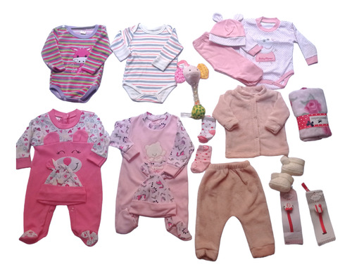 Ajuar Bebe Nacimiento, Set, Conjunto  18 Prendas 