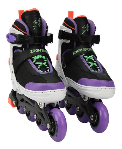  Patines Zoom Electric Morado Talla S, M Y L