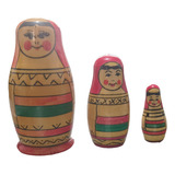 Matrioshka Moscú, Madera 3 Pzs, Rusia