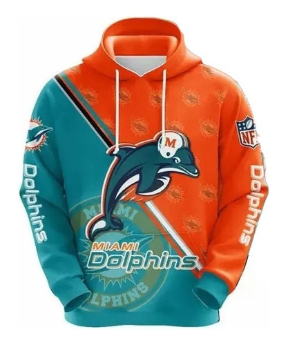 Sudadera Con Capucha Nfl 3d Trend (32 Equipos) Rgms/tesans/