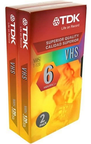 Paquete De 2 Cintas Vhs Tdk (st120xps2)