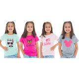 10camisetas T-shirt Blusa Feminina/infantil Juvenil Do 2a16