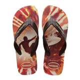 Chinelo Havaianas Masculina Surf Vermelho Marrom Cafe Estilo