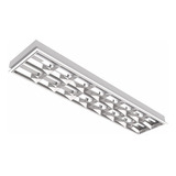 Luminária Calha Comercial Para Lâmpada Tubular Led T8 120cm Tipo Sobrepor Cor Branco Voltagem 110v/220v (bivolt)