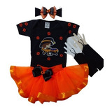 Conjunto Infantil Mesversario Roupa Halloween P/ Bebê Menina