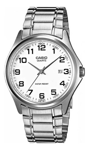 Reloj Casio Mtp-1183a-7bdf Cuarzo Hombre Color De La Correa Plateado Color Del Bisel Plateado Color Del Fondo Blanco