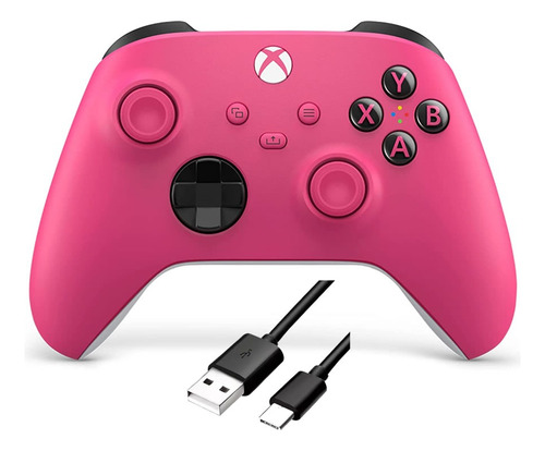 Control Xbox One Series S/x Deep Pink Rosa + Cable C 2mts