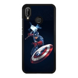Funda Protector Para Huawei Capitan America Marvel 07 N