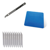 Kit Espatula Polarizado Teflon Blue + Cutter 9mm 